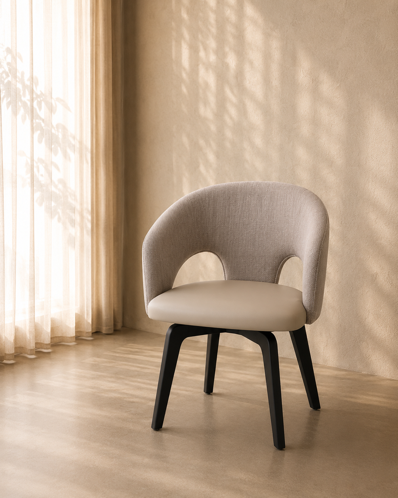 [VS0002] ZANE SWIVEL DINING CHAIR